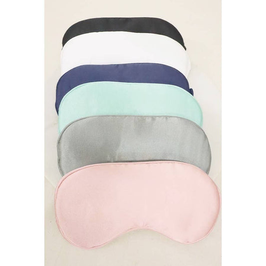 Solid Satin Sleep Eye Mask