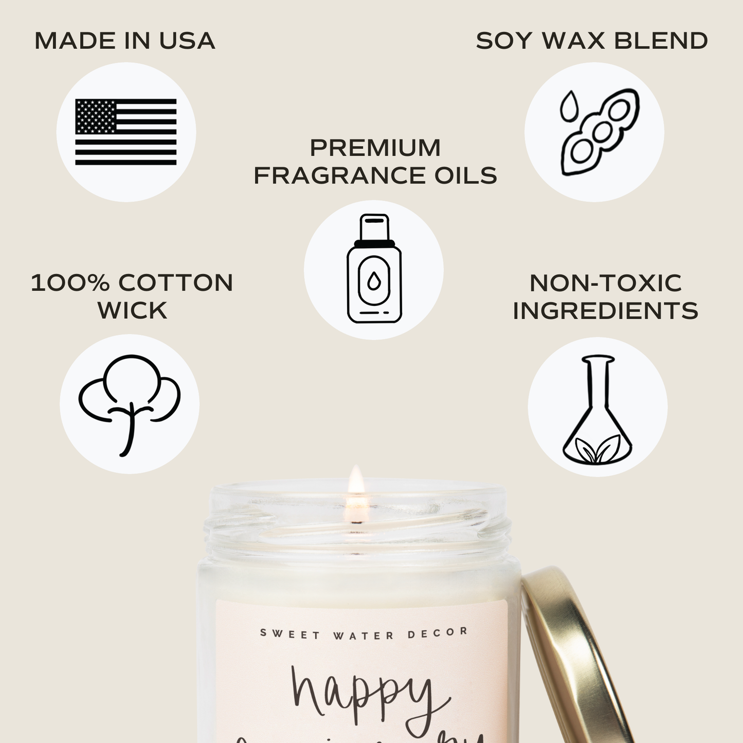 Happy Anniversary 9 oz Soy Candle