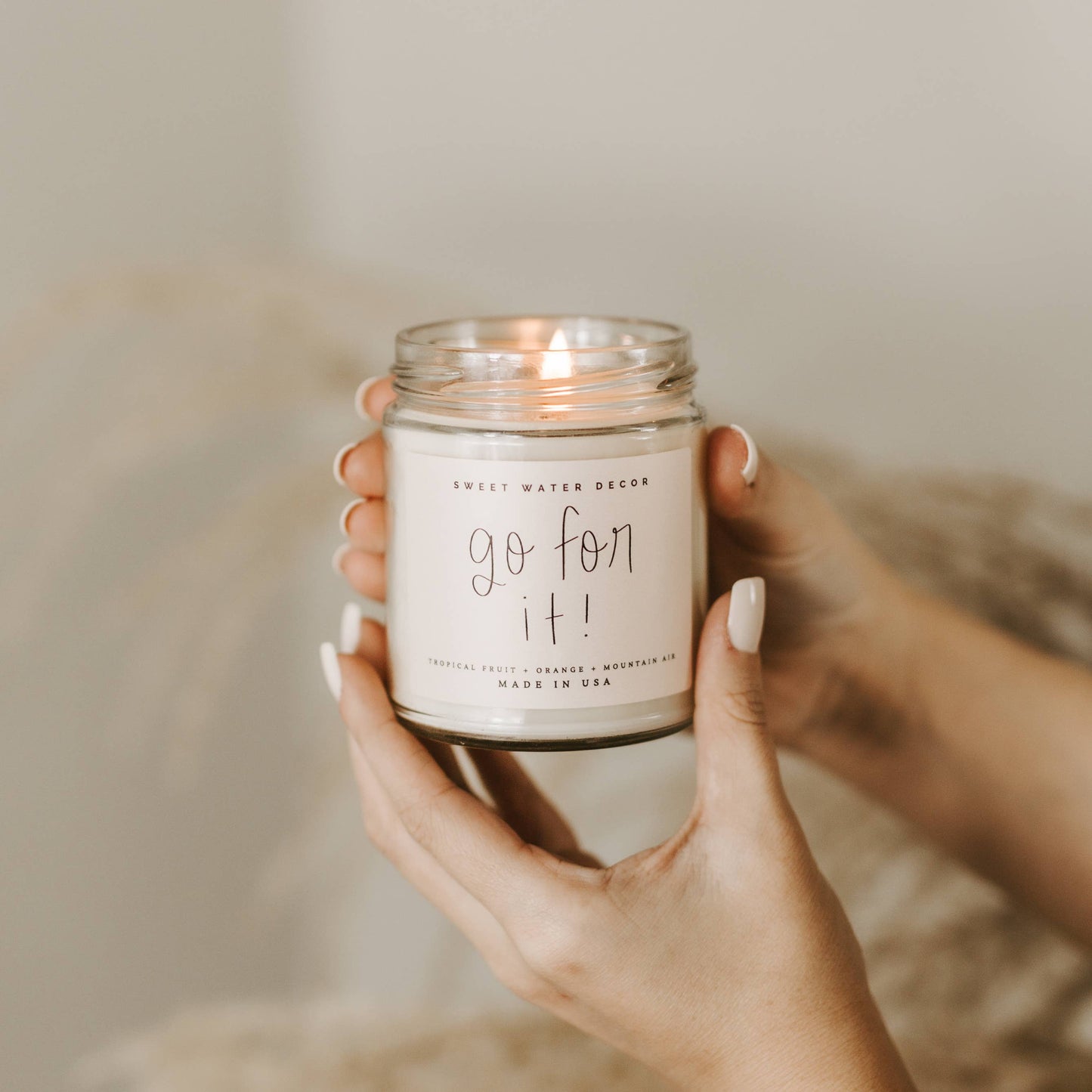 Go For It 9 oz Soy Candle