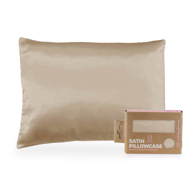 Single SATIN PILLOWCASE- Standard/ Queen