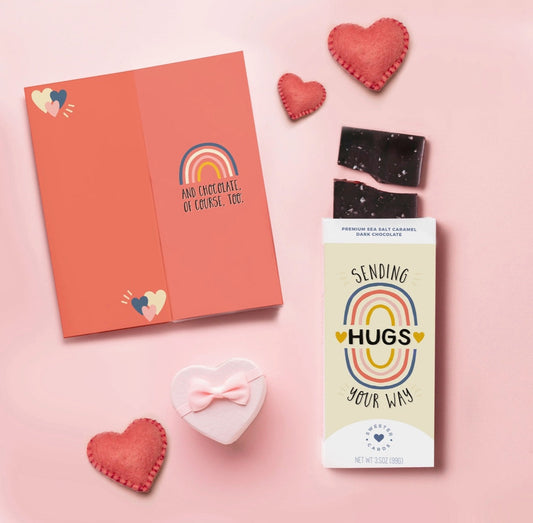 Sending Hugs Your Way Chocolate Greeting Card