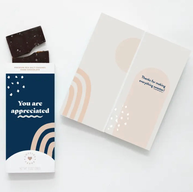 You Are Appreciated! Chocolate Greeting Card