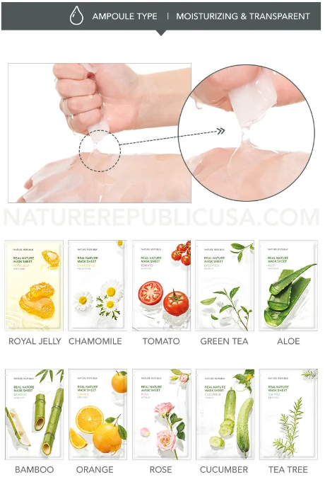 NATURE REPUBLIC Real Nature Face Sheet Mask