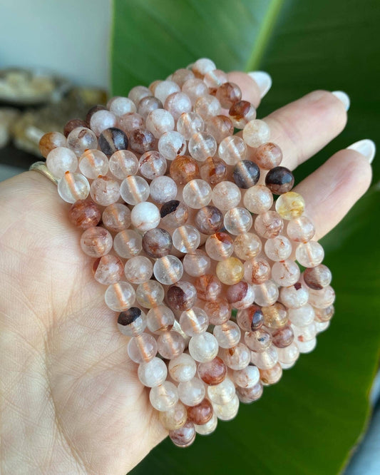 Fire Quartz Crystal Bracelet