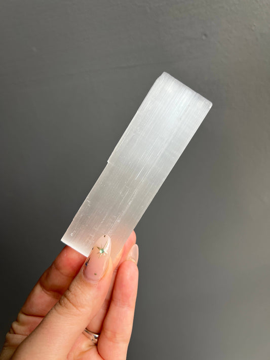 Rough Selenite Crystal Bar